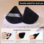 Triangle Powder Puffs for Face Powder Makeup Puff for Loose (Pack of 1)